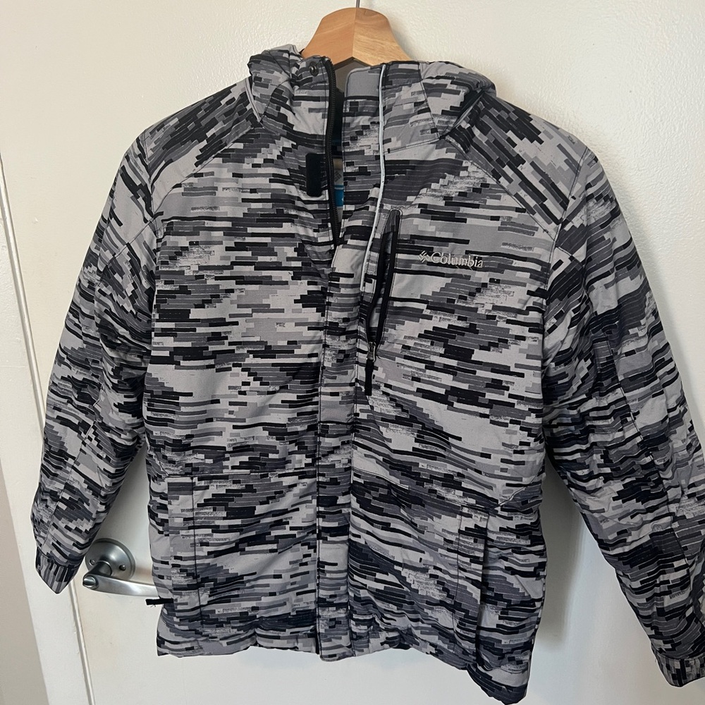 Columbia Kids' Gray Omni-Heat Patterned Jacket